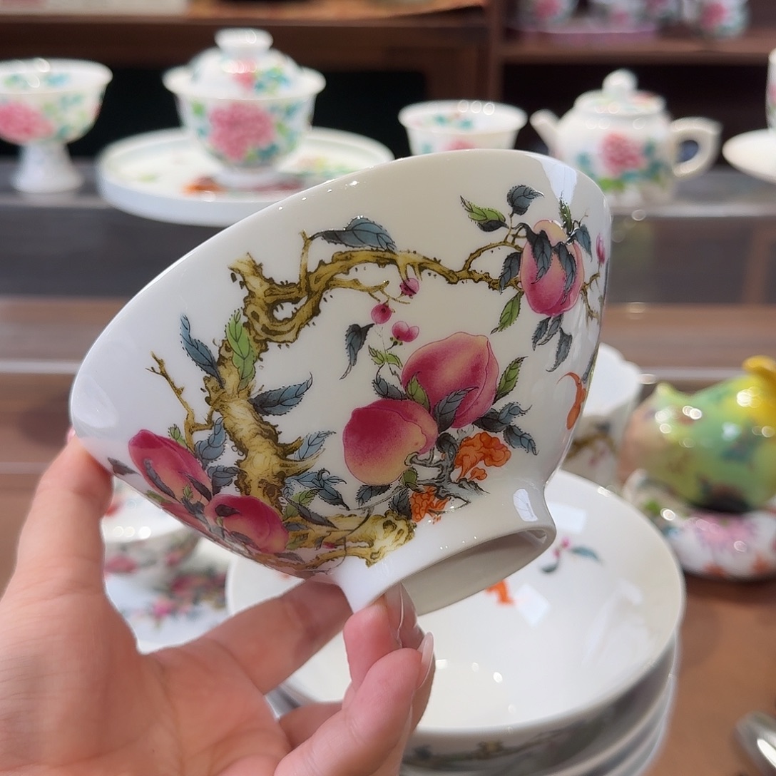 珐琅彩主人杯茶具套装