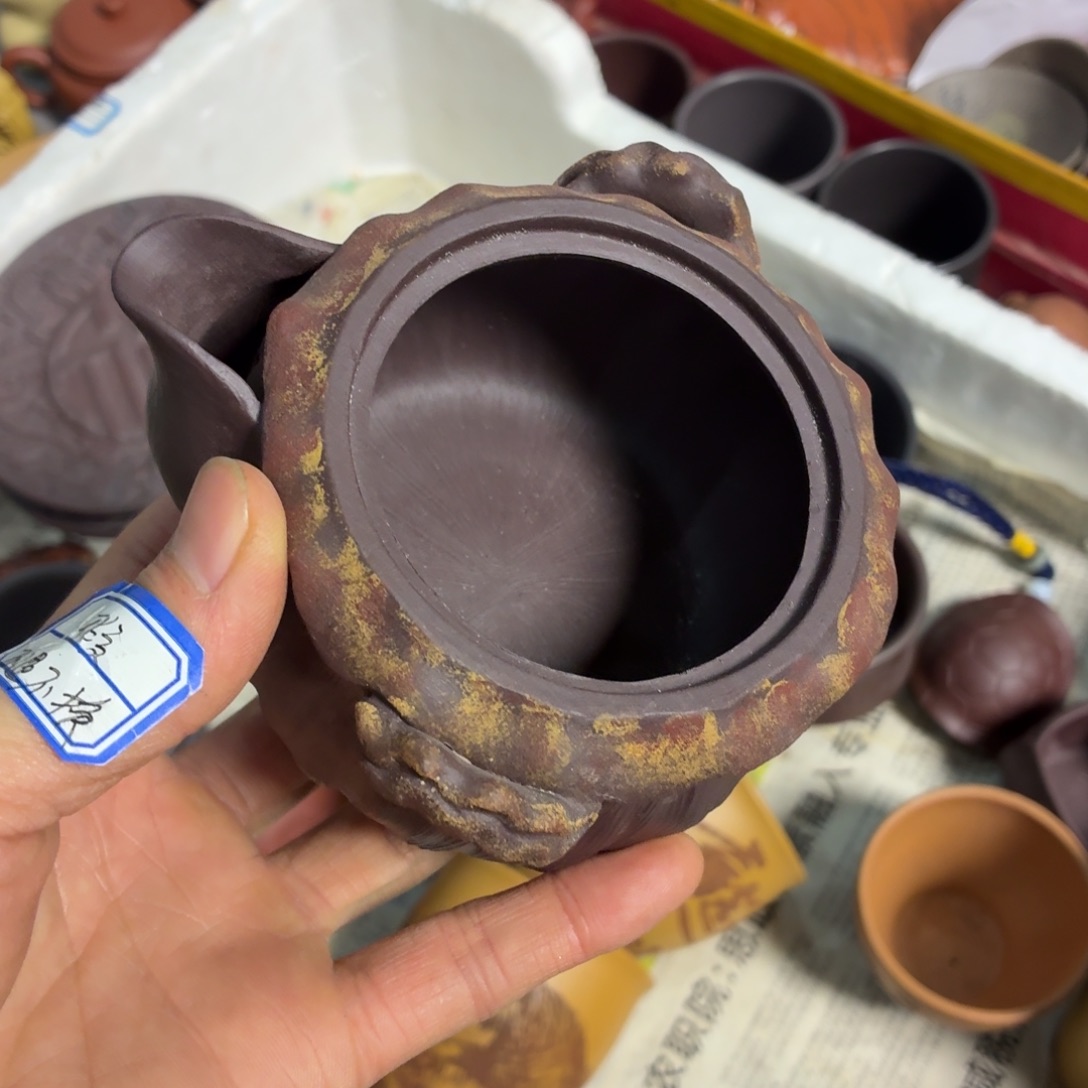 风***雨紫砂茶杯瑕疵不退不换介意勿拍