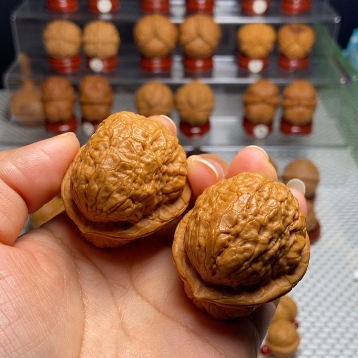 把件文玩核桃太阳系元宝32