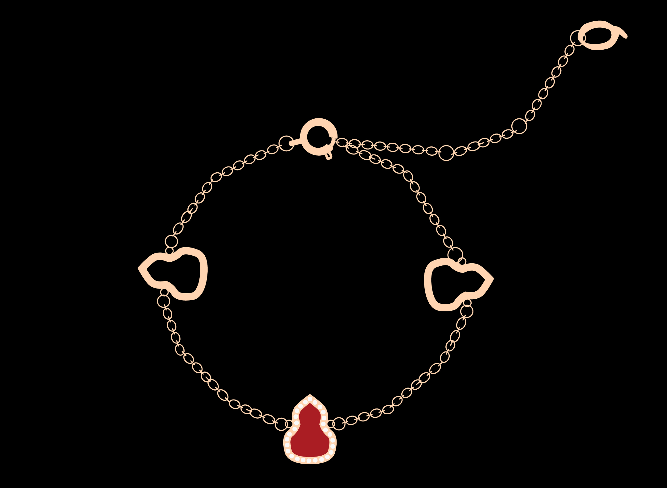 铜合金贝壳项链 8#8#8#葫芦 项链 手链 耳钉 耳环坠链