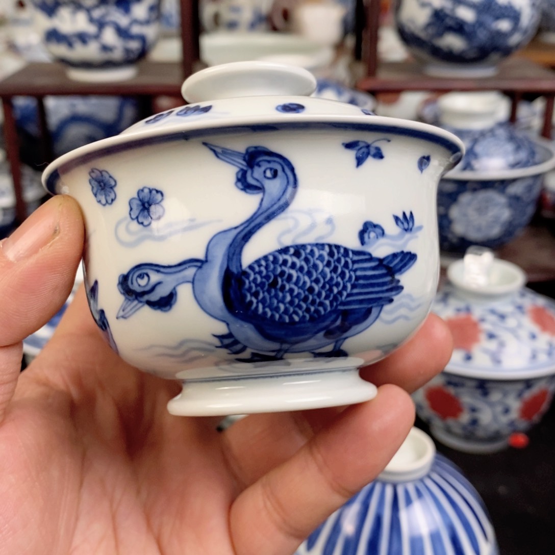 【闪购商品】雨*景德镇手工手绘茶器