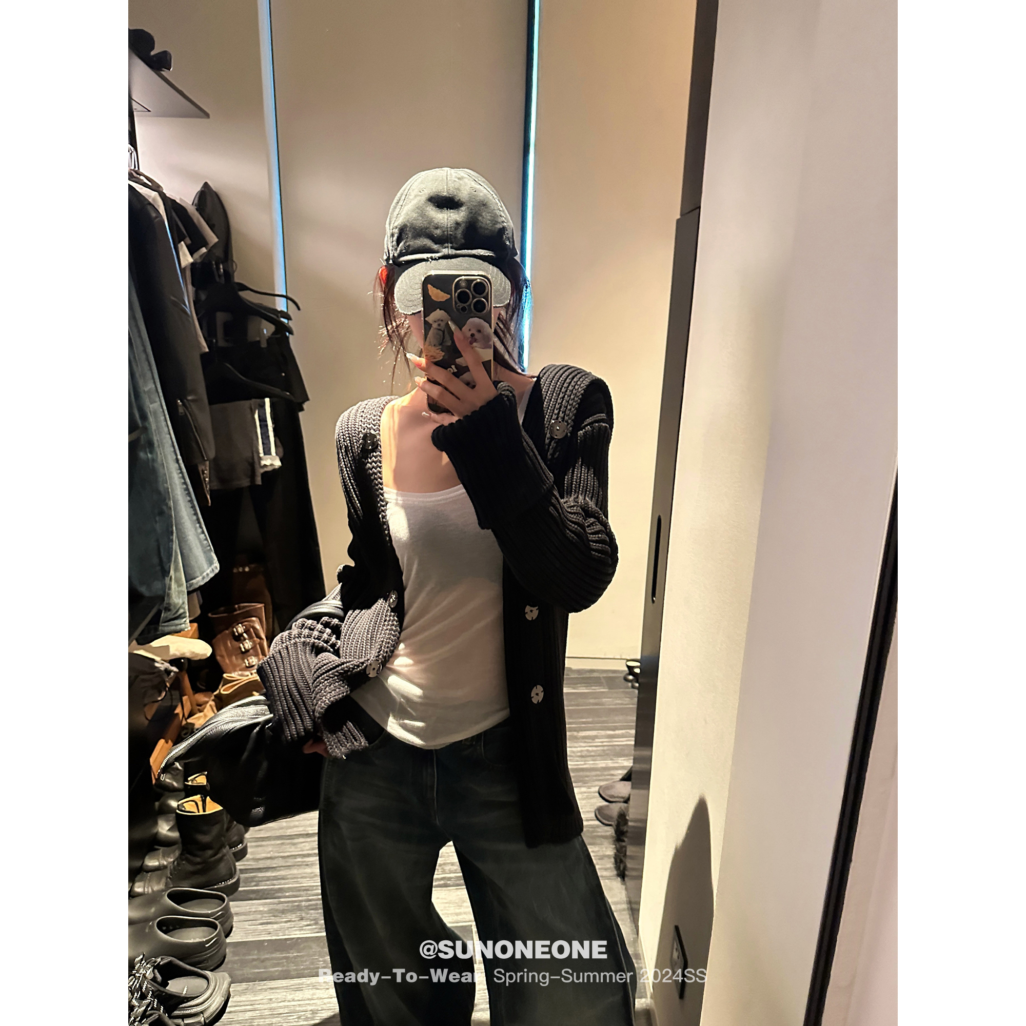 SUNONEONE 炒色连帽毛衣外套女秋季新款长袖针织开衫H0136Z