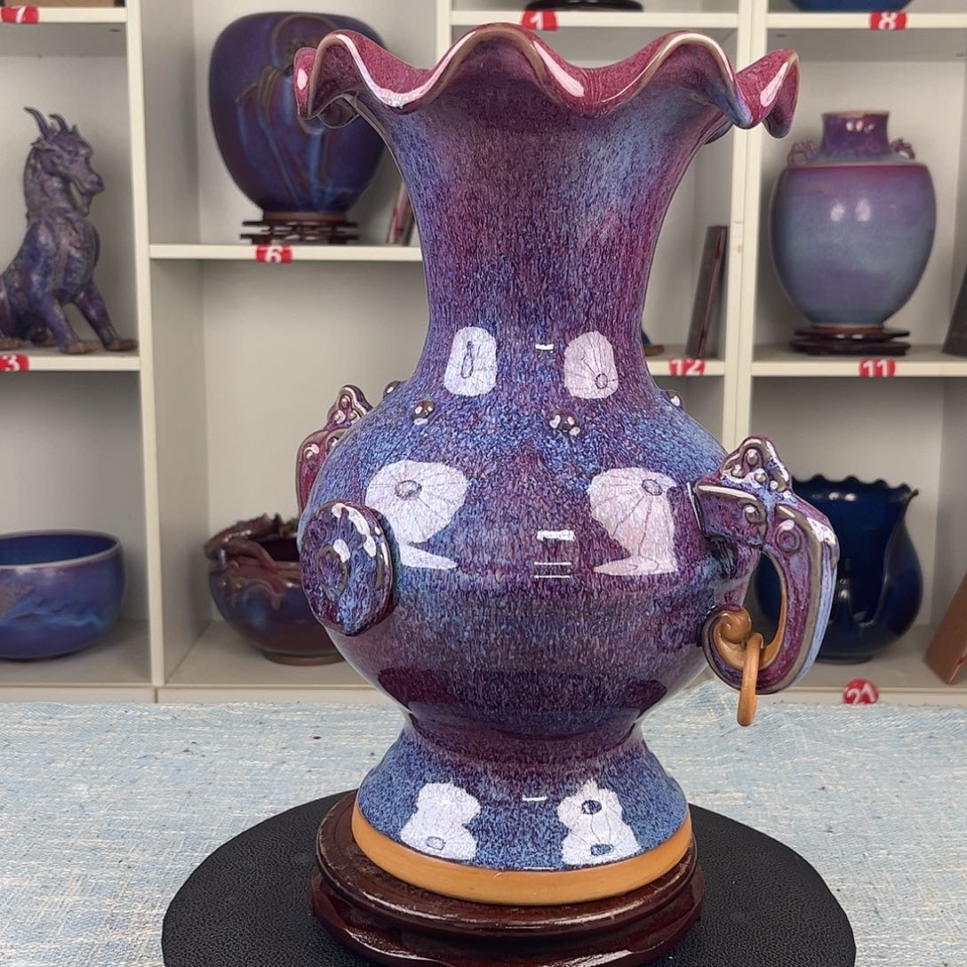 郭****瓷片太平有象珍品收藏无礼盒