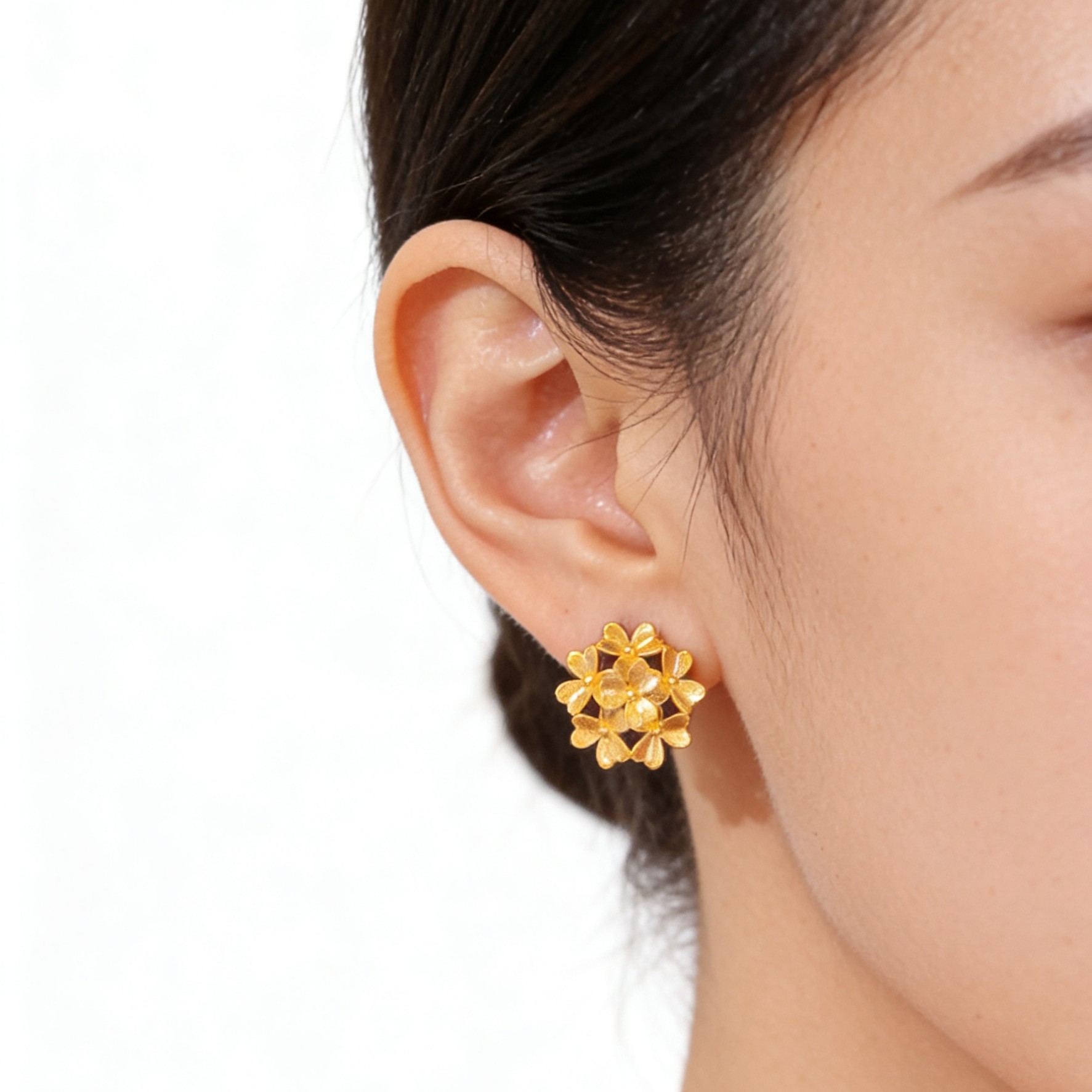 铜合金耳饰 ks4036义乌一手发货耳环金色气质时尚简约