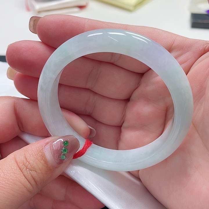 翡翠手镯未镶嵌缅甸翡翠手镯57圈