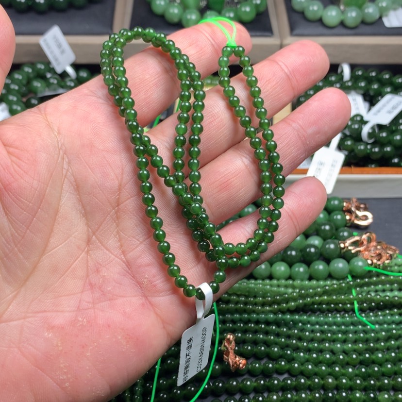 【闪购商品】和田玉（碧玉）颈饰未镶嵌了*4