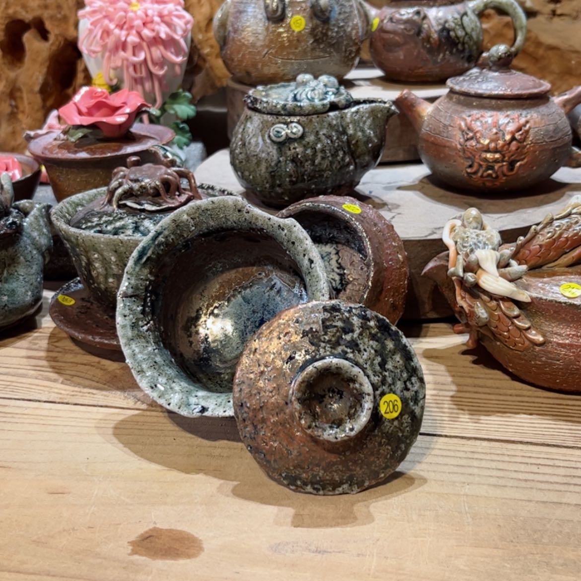 【闪购商品】柴烧茶具手工茶杯盖碗206