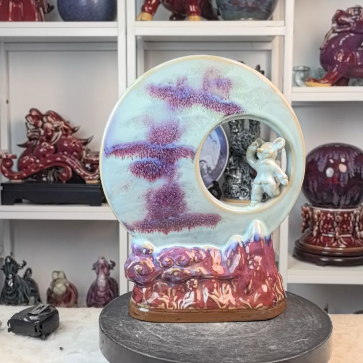 摆件钧瓷摆件神后镇钧瓷