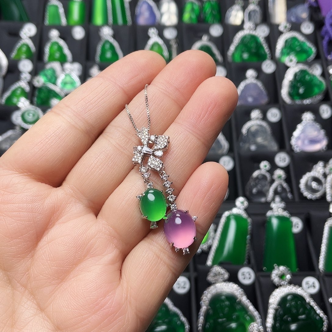 玛瑙/玉髓合金颈饰