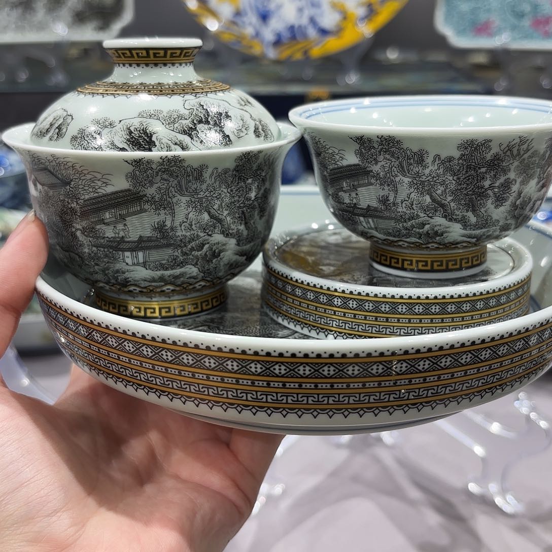 瓷片景德镇瓷器艺术半手