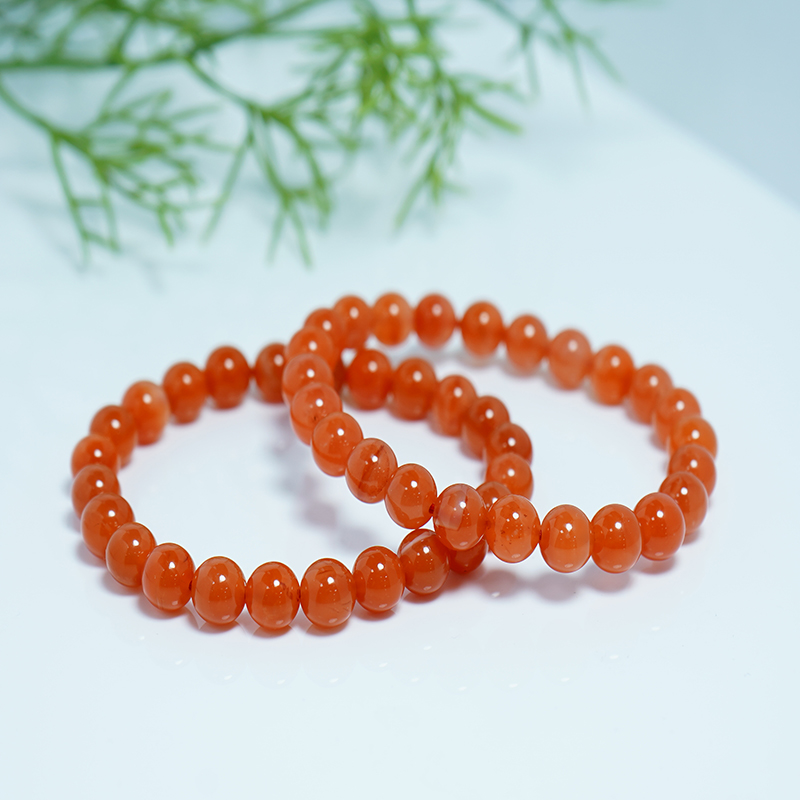 【书记甄选】天然南红单圈手链  多样性发一件7mm  GD1465