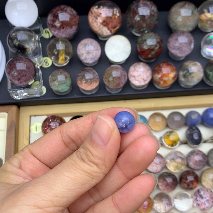 水晶手链未镶嵌✨***?天然兔毛团打孔不退