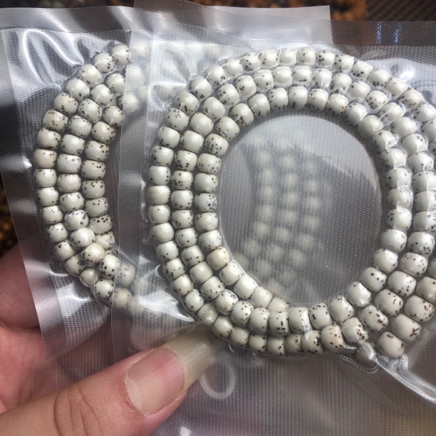 星月菩提河豚大留白（直切老型新籽）108颗6*5老型海南星月菩提子