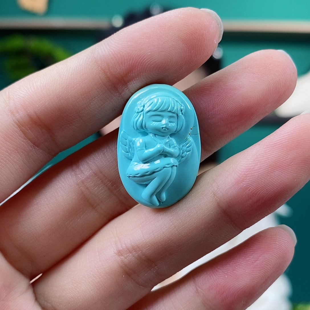 未镶嵌绿松石珠宝奇石