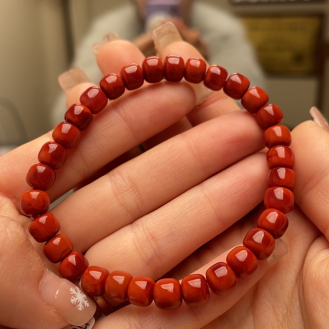 南红玛瑙手链未镶嵌