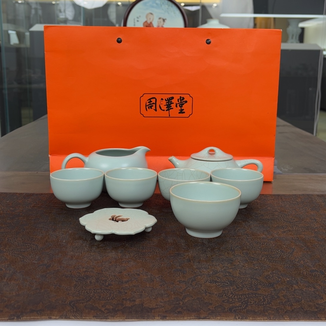青澹墨雅茶壶套组