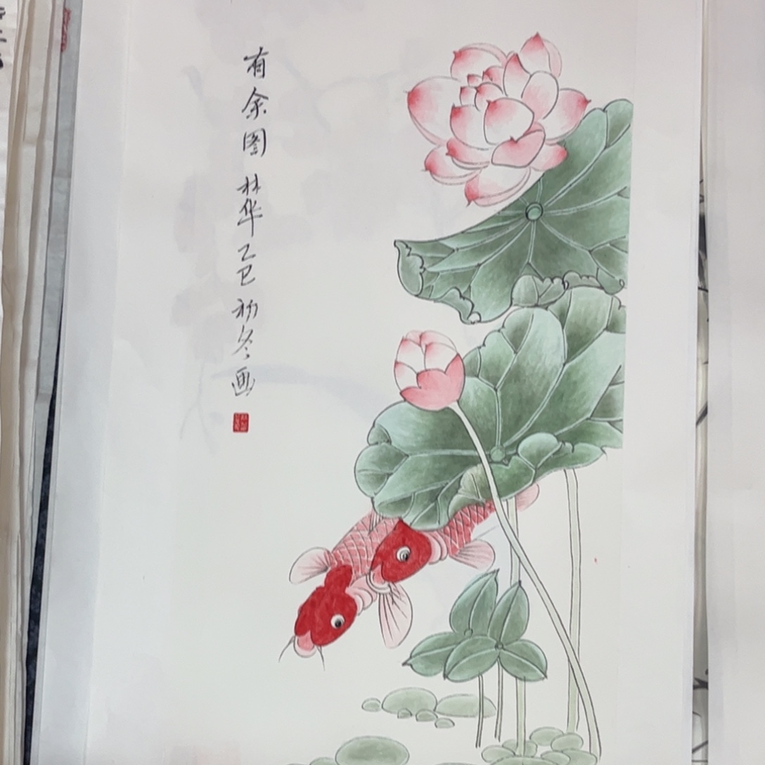 国画四尺四开花鸟m