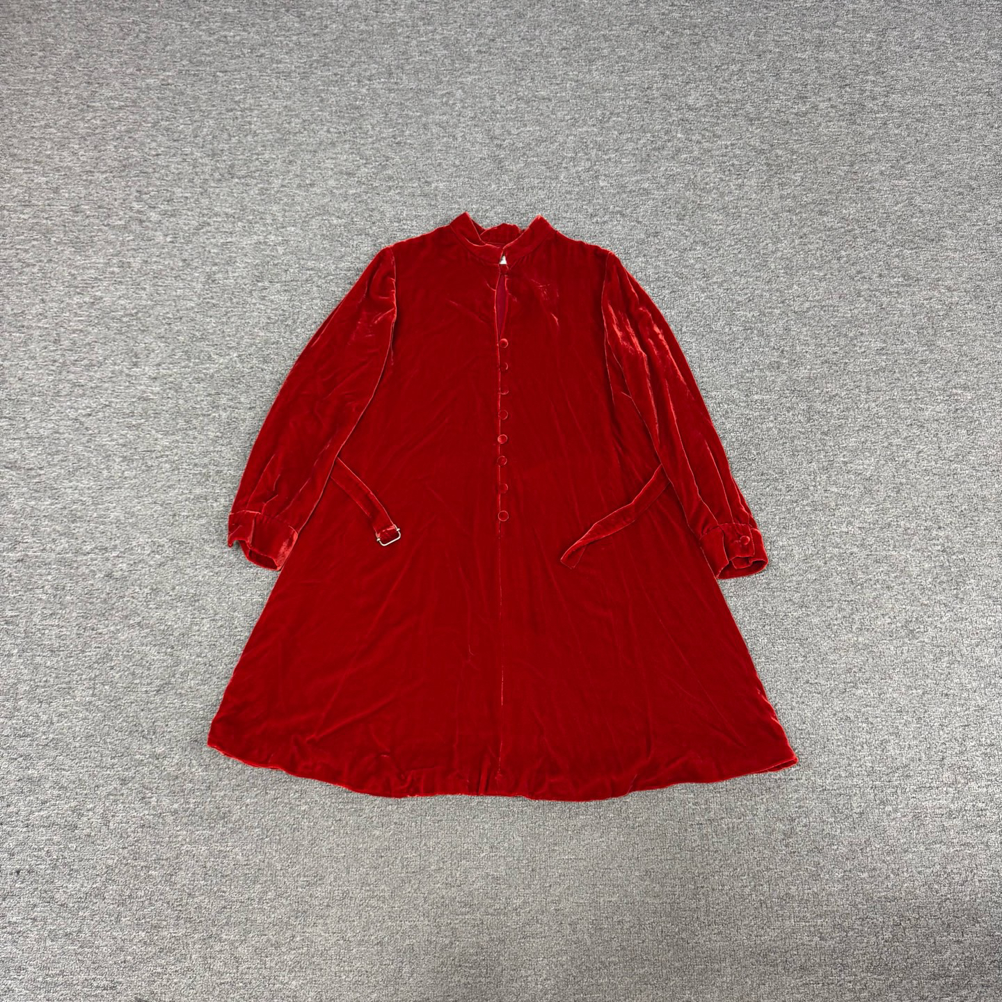 99新 AMIPARIS Dior 迪奥红色丝绒连衣裙