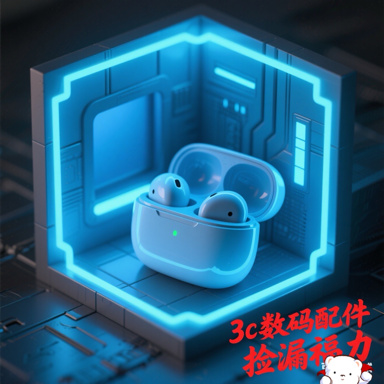 9新  3c数码库存耳机适用配件捡漏不包好坏无售后