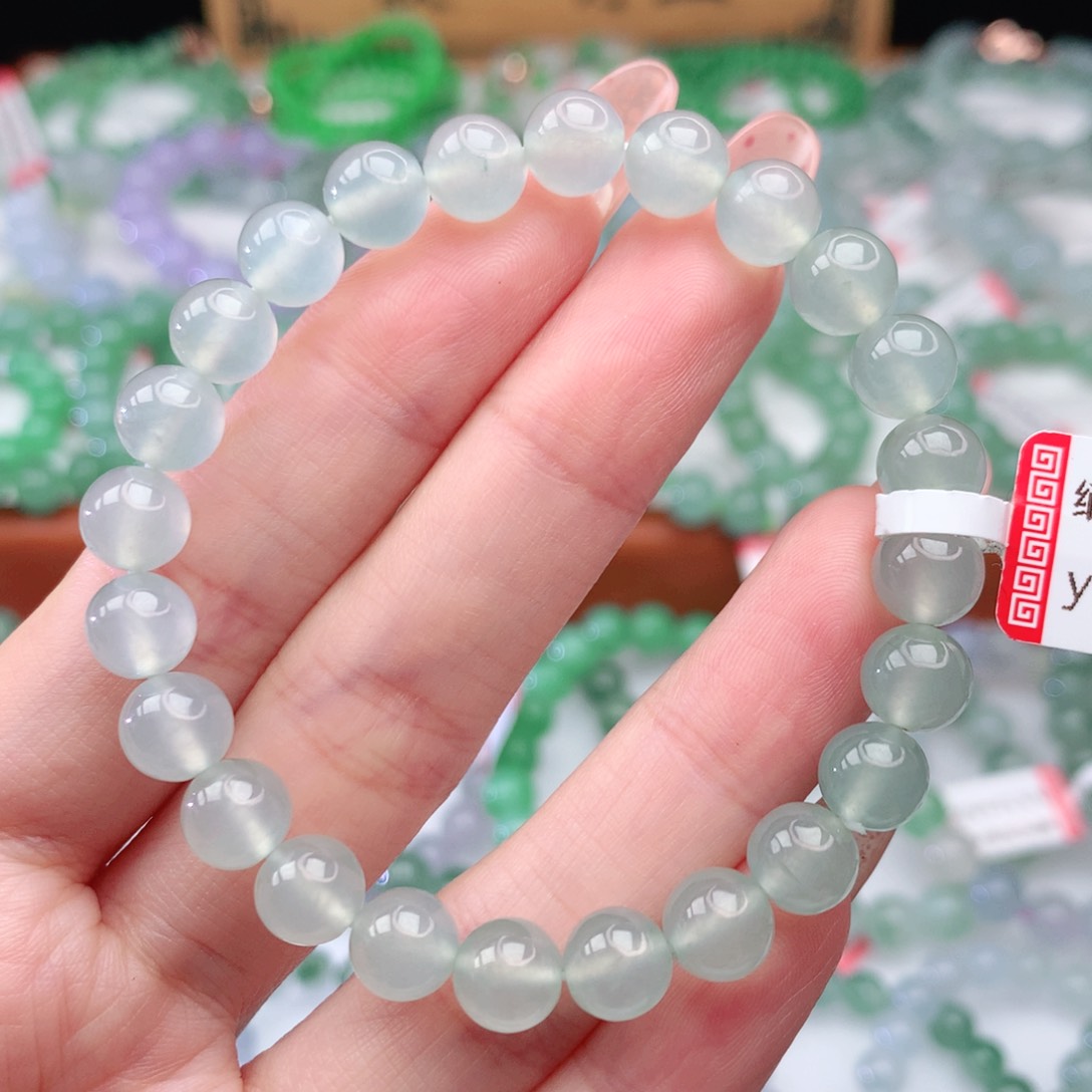 翡翠手链未镶嵌翡翠7.5mm