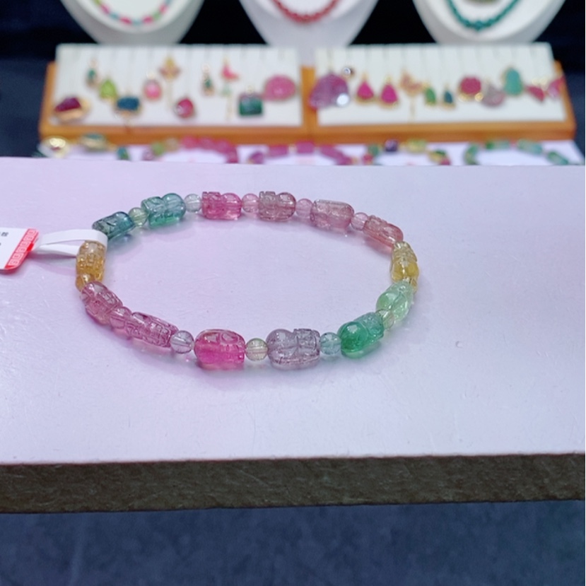 【闪购商品】碧玺碧玺m未镶嵌手链