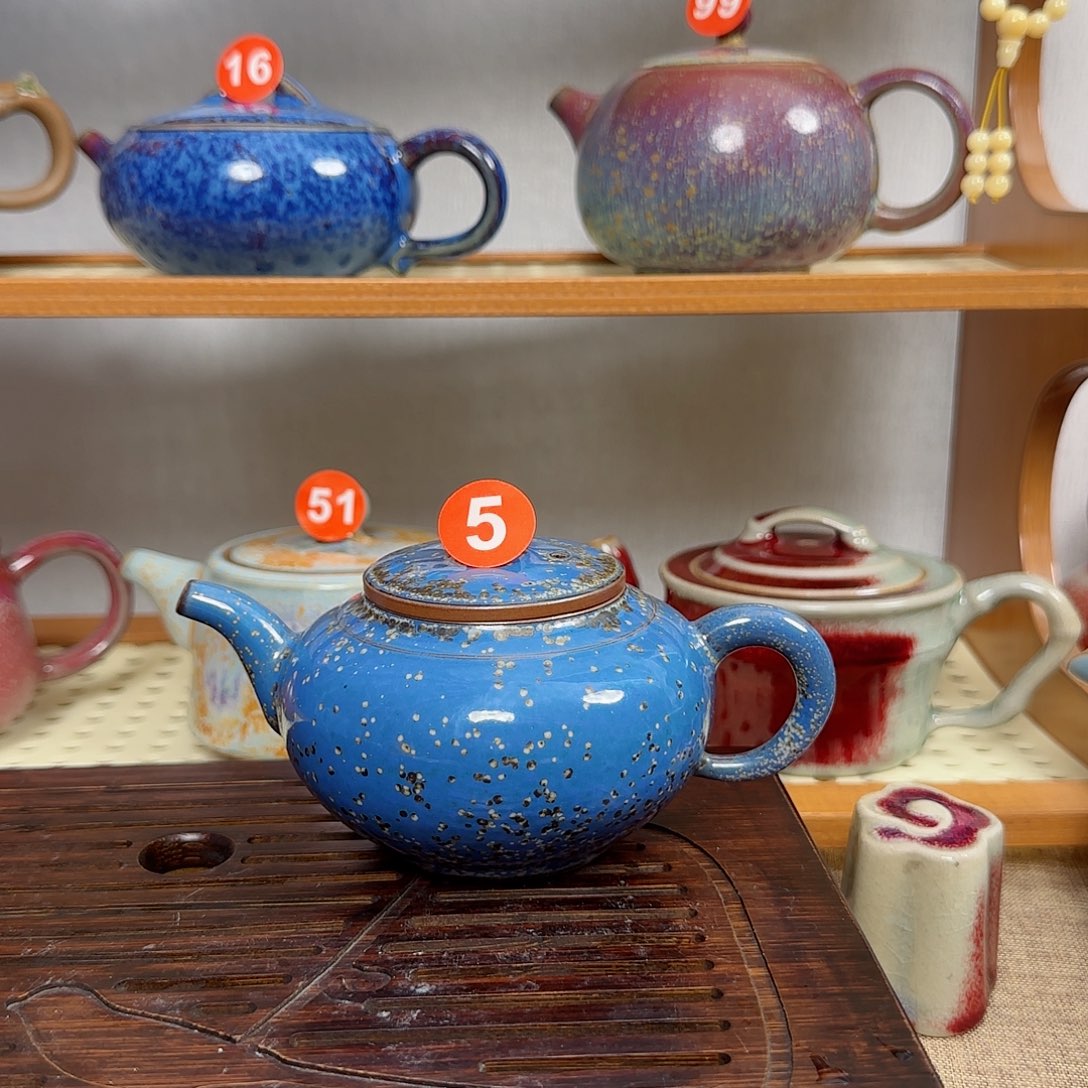 钧瓷茶壶微瑕茶壶