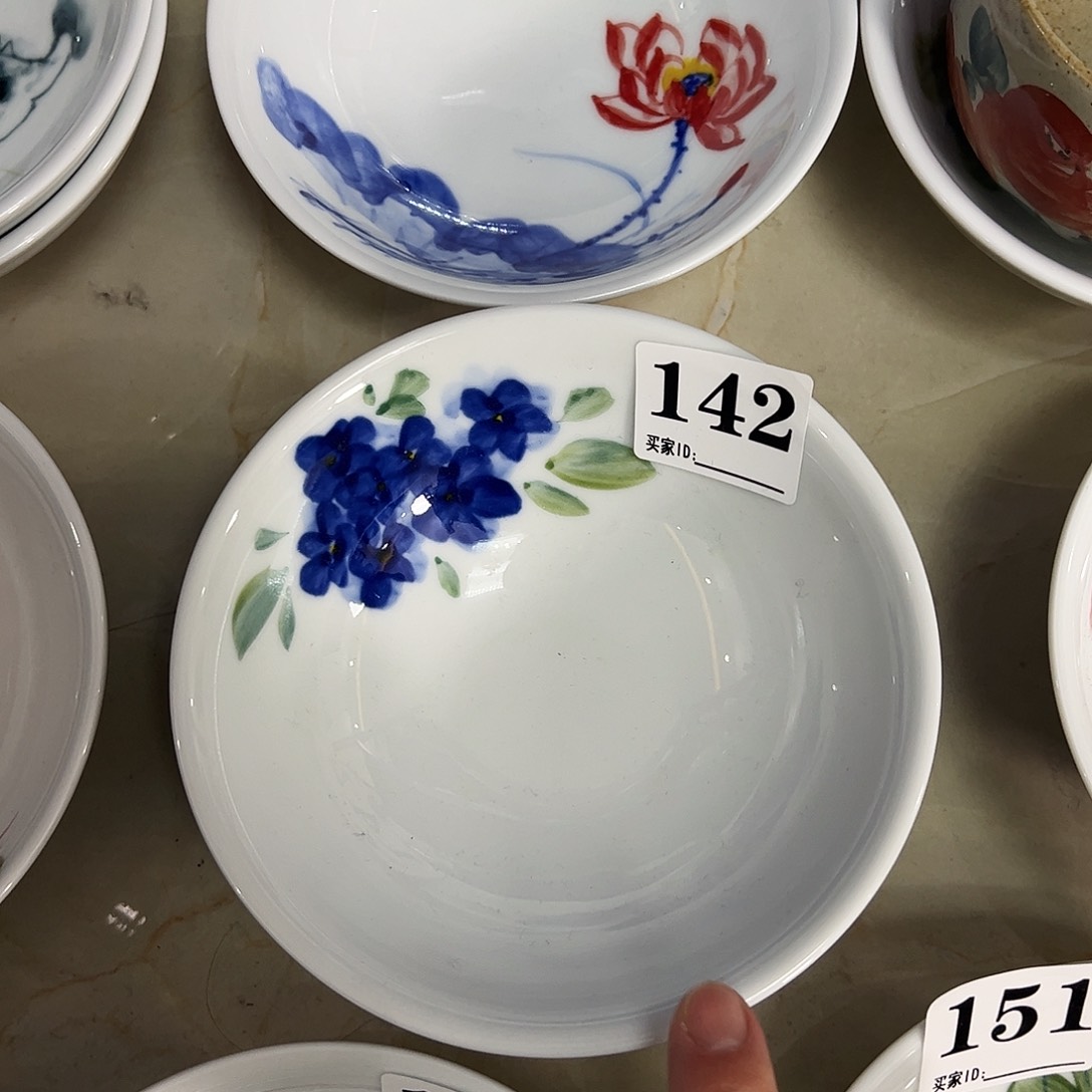 瓷片景德镇陶瓷手工手绘制作