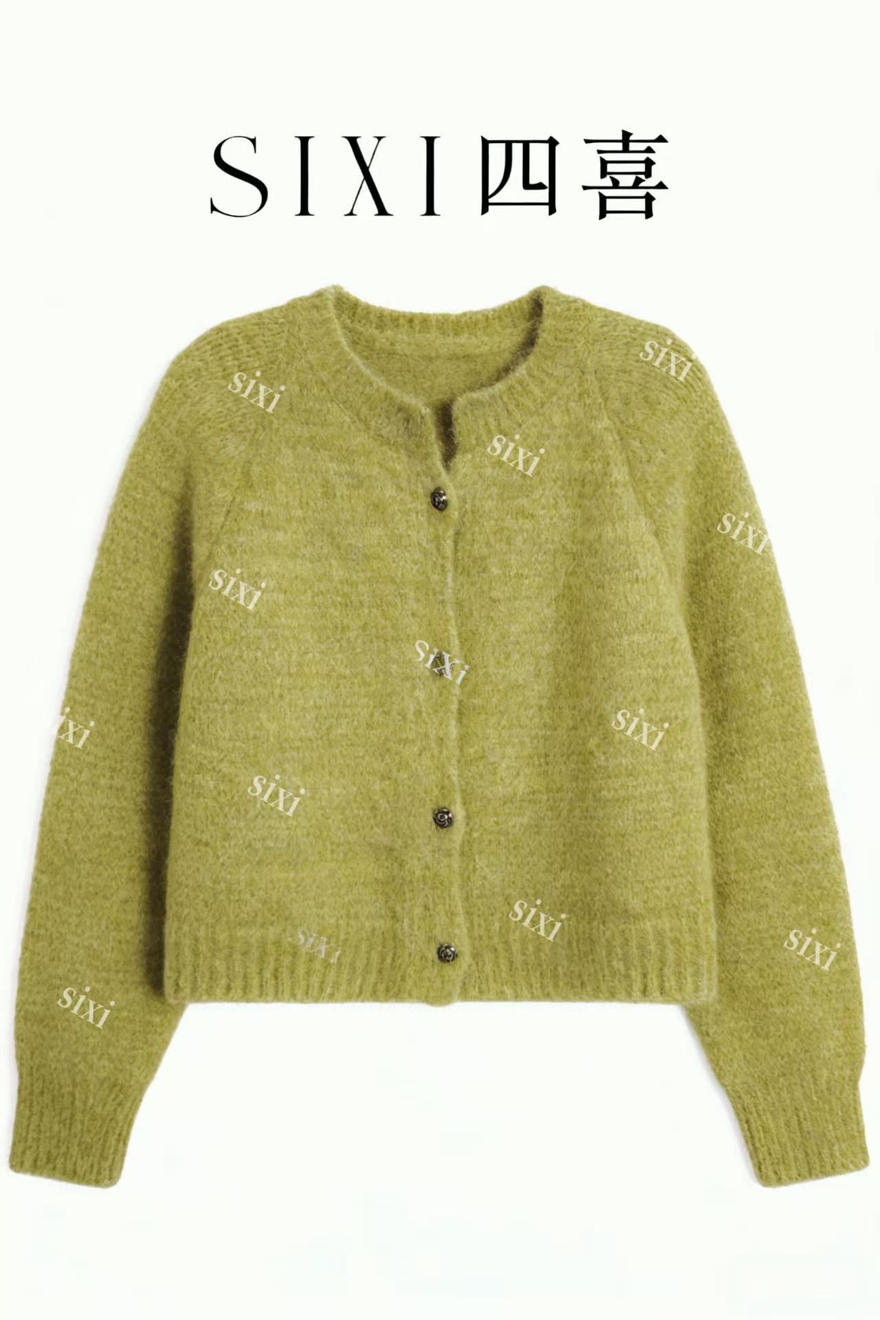 【2498】#SX-特种纱浣熊绒开衫