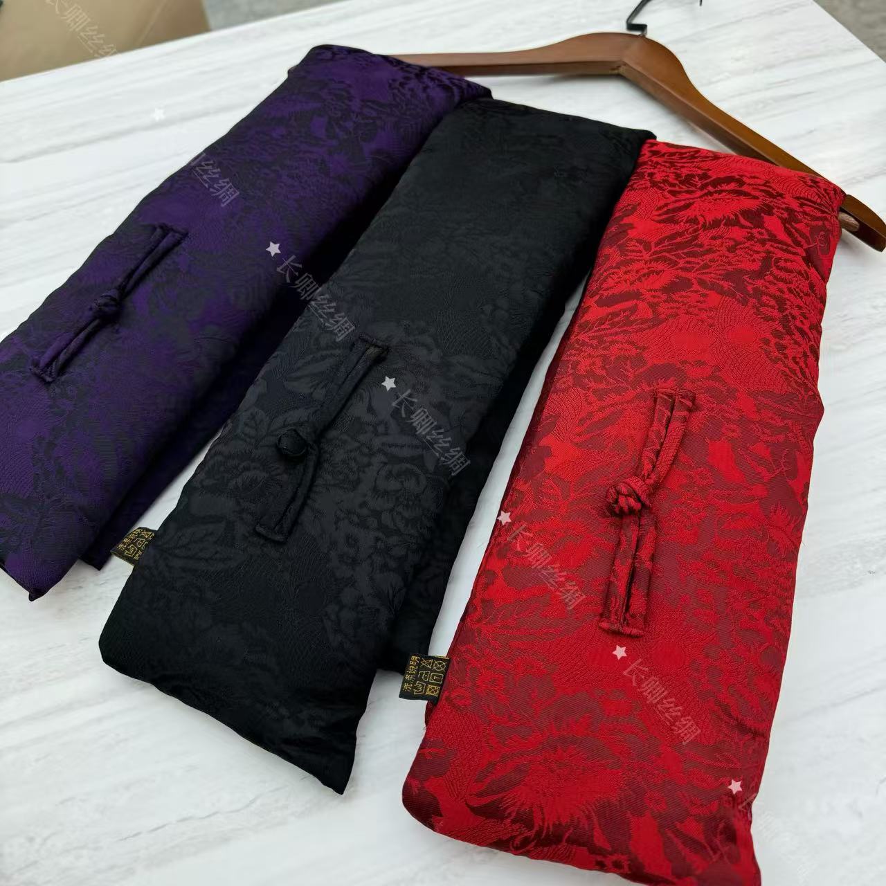 倾云【蜀锦围脖】新中式轻奢高定国风丝巾围脖 85*15（L022）