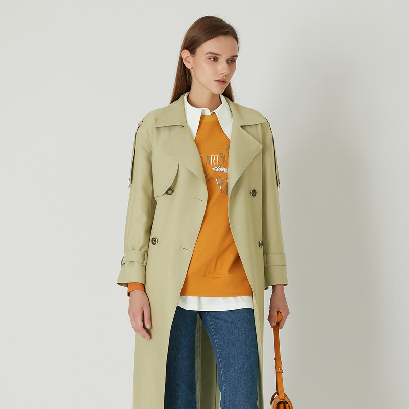 【尚雅】莱芙艾迪儿长风衣（女式大衣）1E1W63112