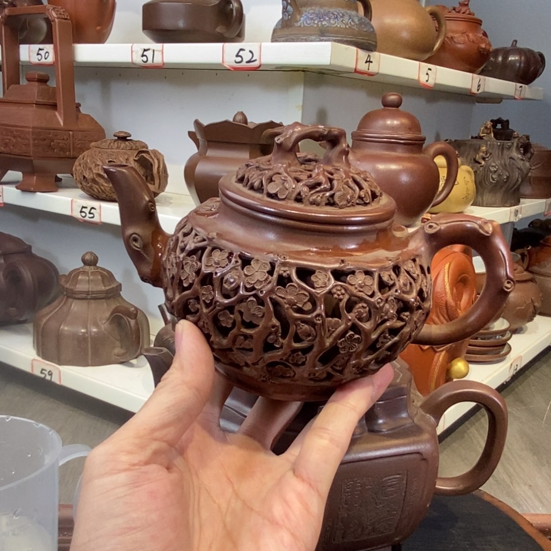 紫砂茶盘千*叶宜兴紫砂壶