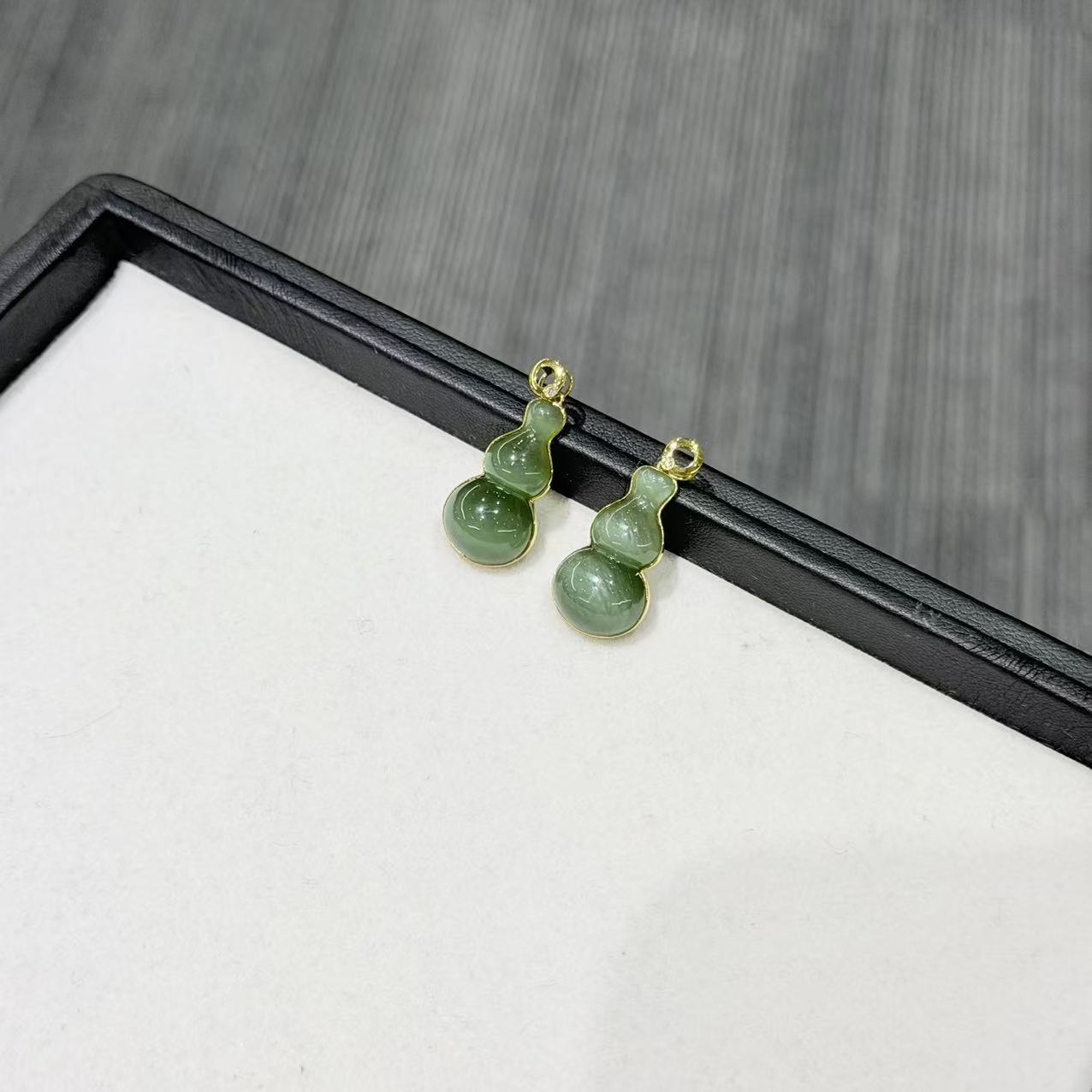 【睿泽赏宝】18K和田玉碧玉葫芦吊坠多样性发一 22*11*4KZ0030125