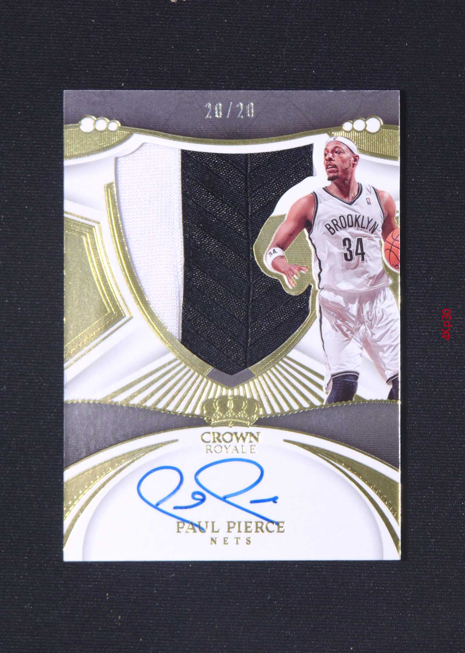 【直播开价】皮尔斯 20编 帕尼尼NBA国宝手提亲笔签名球星卡 