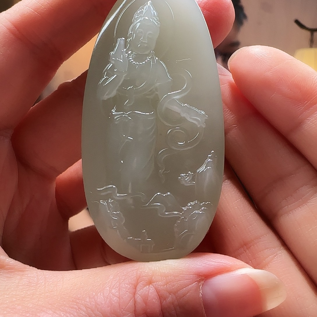 和田玉未镶嵌颈饰