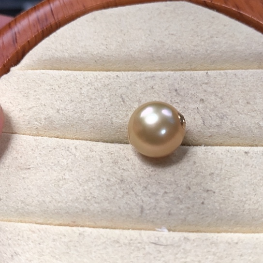 海水珍珠吊坠(不含链)18K金镶嵌