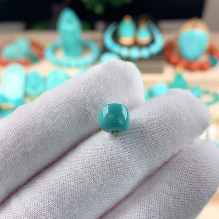 绿松石配珠卡8.5未镶嵌