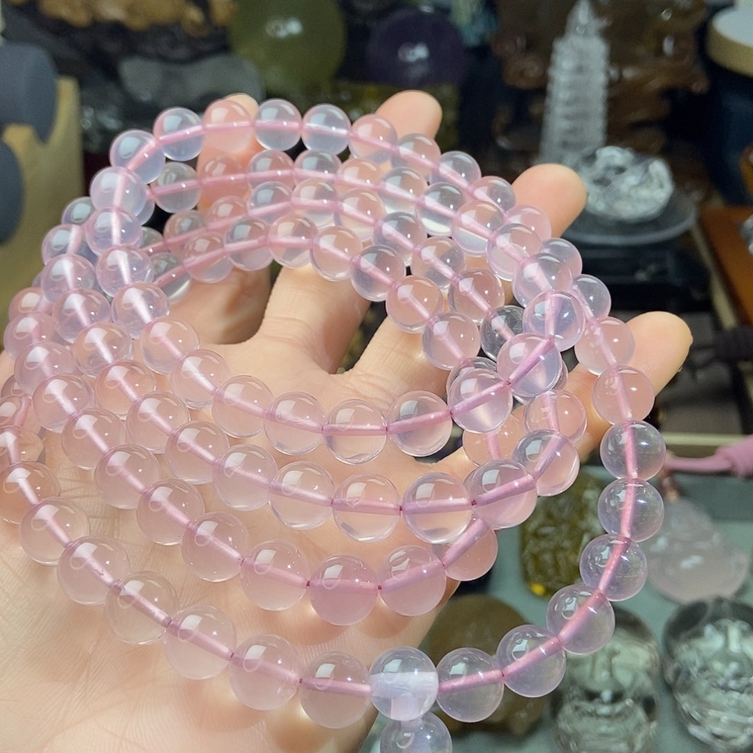 水晶套链未镶嵌水晶108颗盘珠