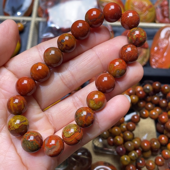 玛瑙/玉髓战国红手链未镶嵌