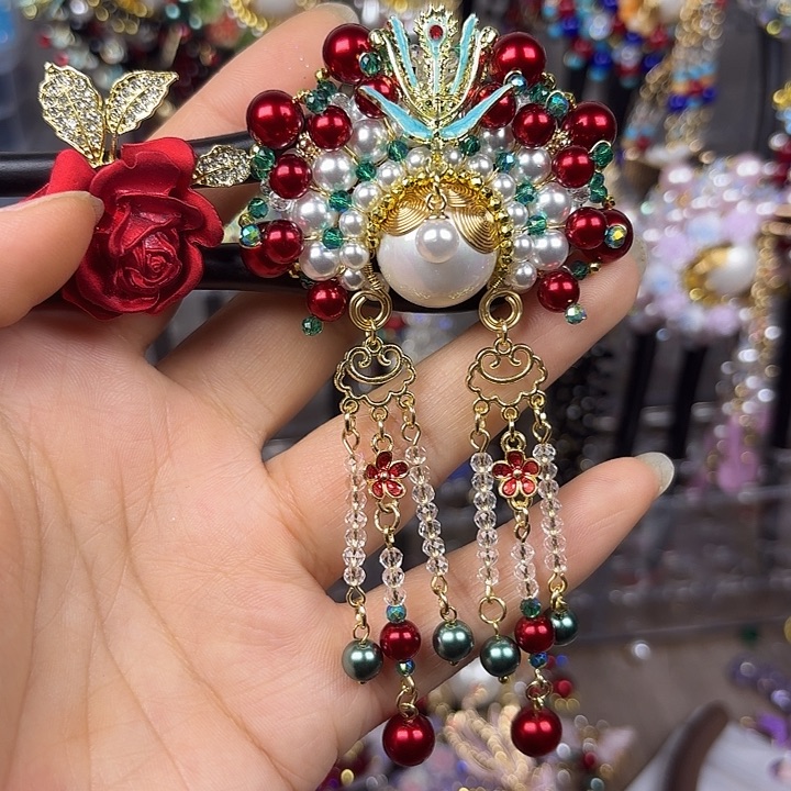 余****古风刀马旦发簪发饰