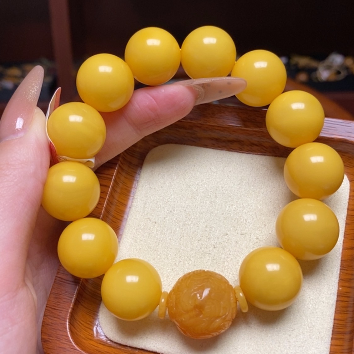 【闪购商品】蜜蜡手链未镶嵌手串