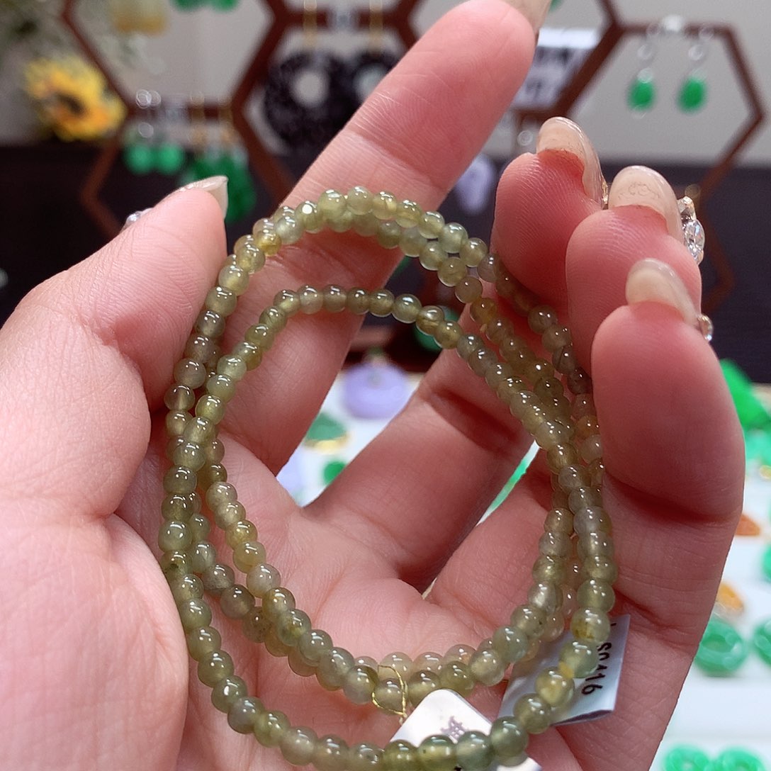 翡翠手链未镶嵌天然翡翠多样性发货