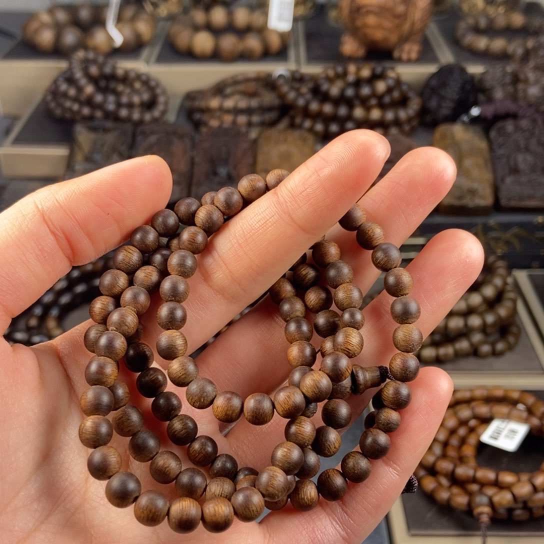 沉香手串晓*富森红土沉香