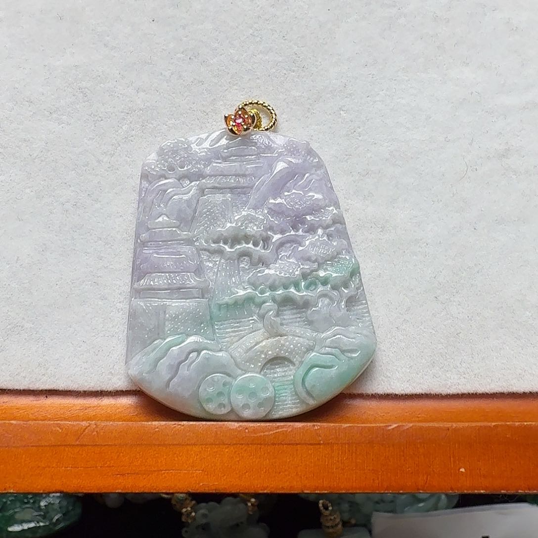 吊坠(赠链)合金翡翠