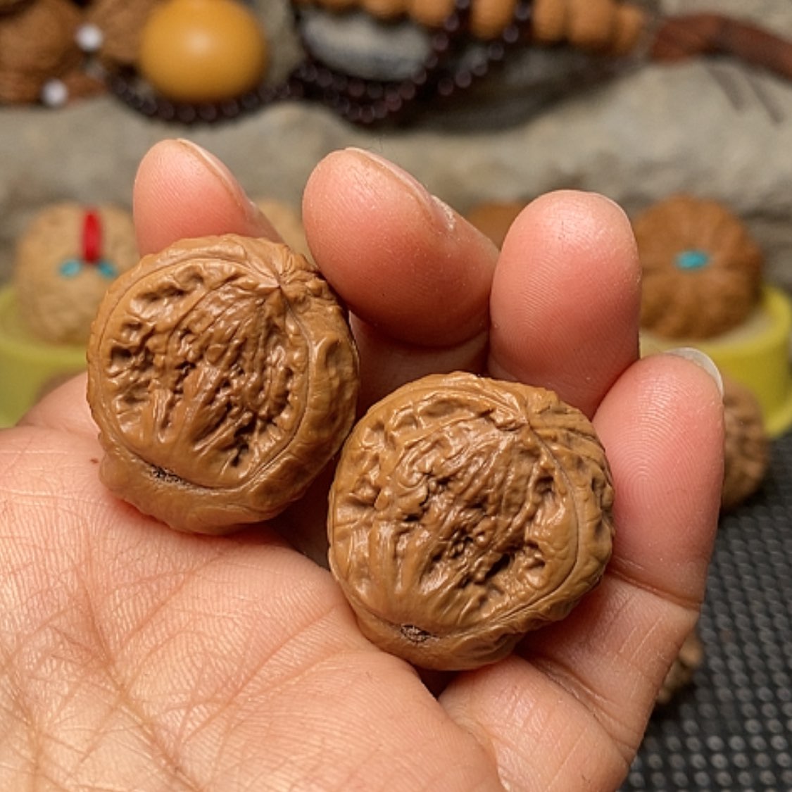 【闪购商品】把件文玩核桃天然异型蛇头手捻
