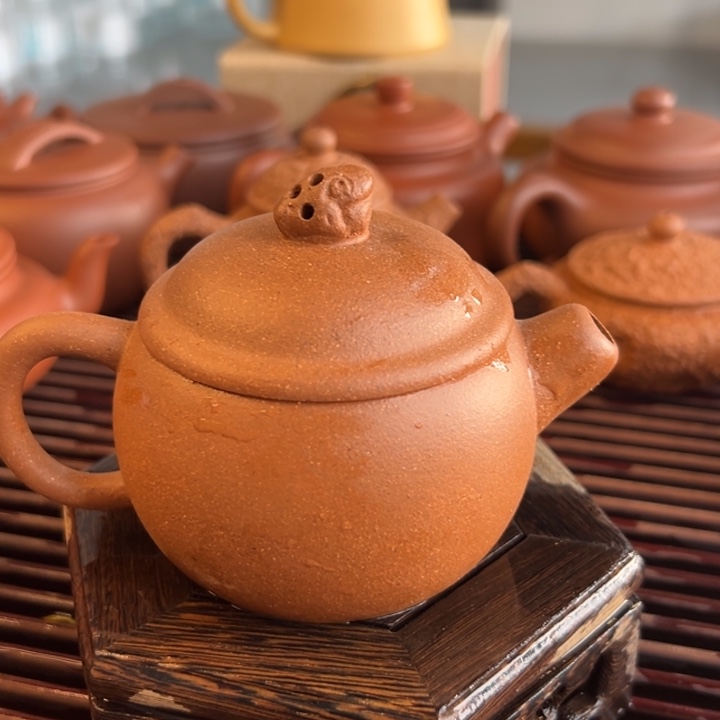 茶案紫砂五彩小胖120cc