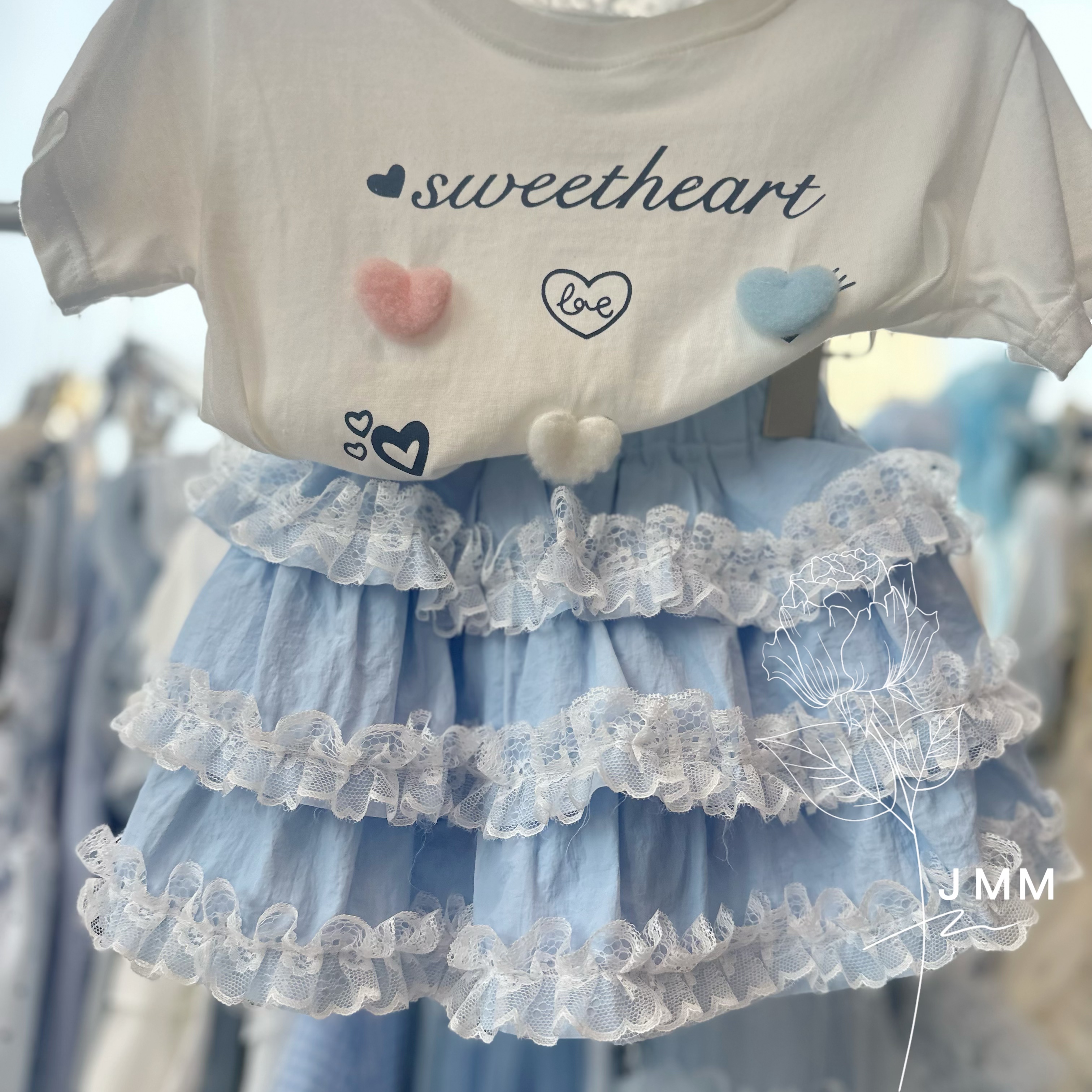 K142 女童夏季新款格子蛋糕裙洋气时髦