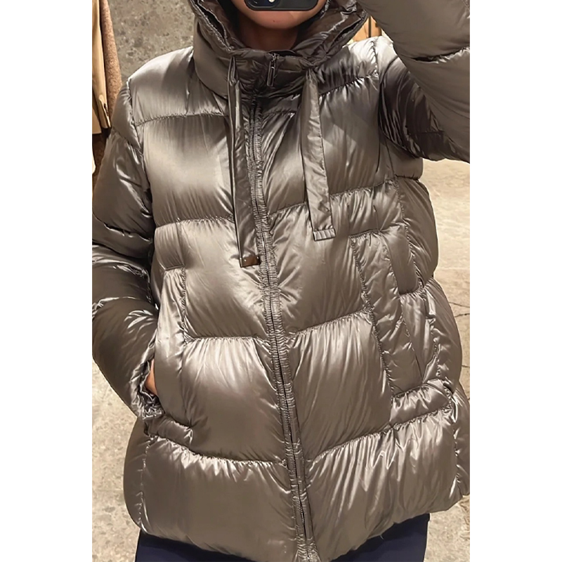 原单非市面货！匈牙利90白鹅绒轻盈蓬松 A字版型羽绒服C584