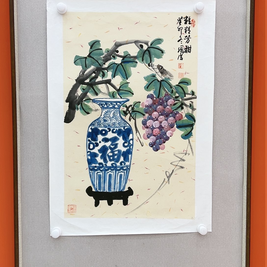 国画窦凤展金袍原作