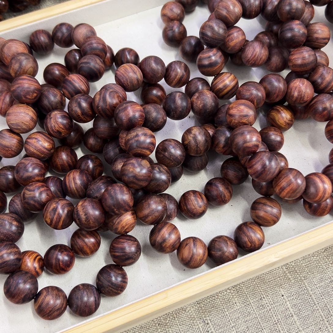 手串/手链黄花梨/降香黄檀20mm圆珠粗抛无胶无腊