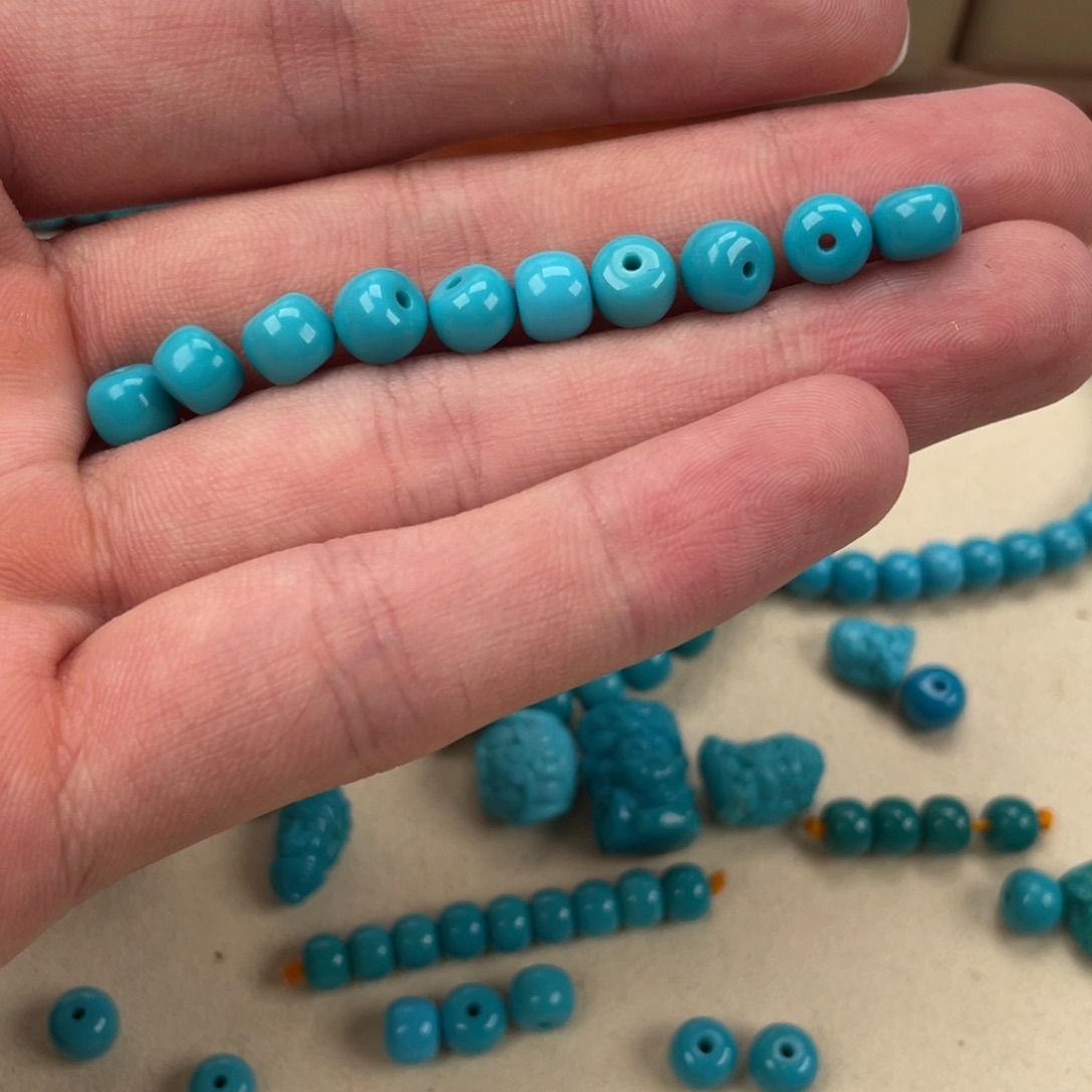 娟***子绿松石合金挂件串珠